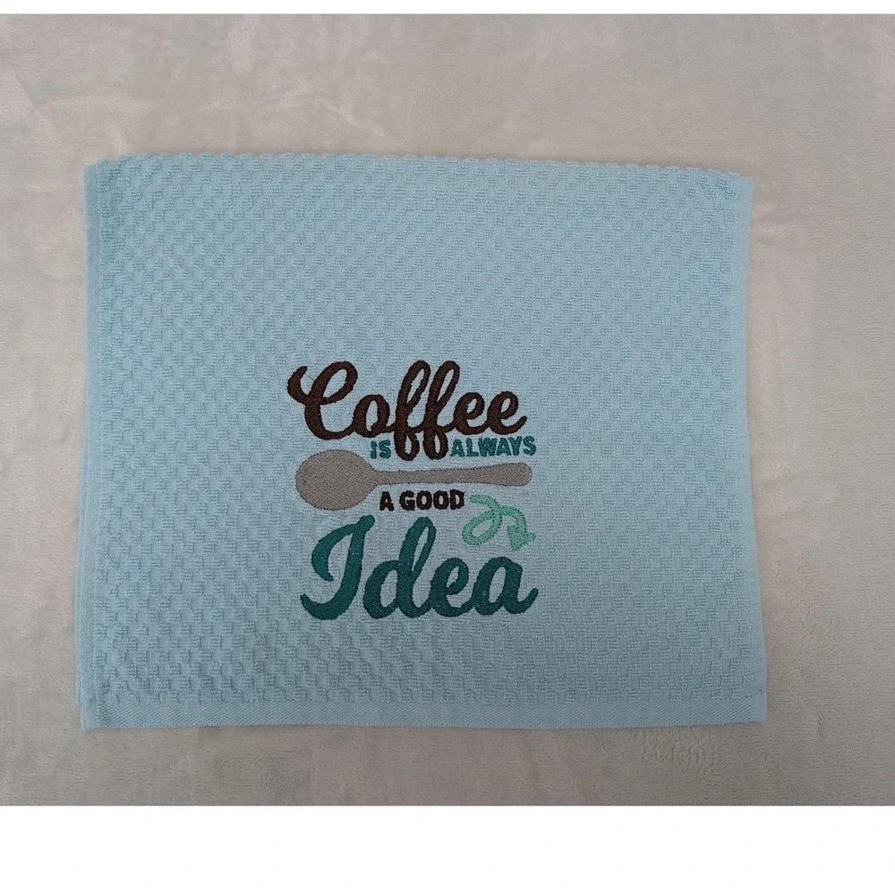 Coffee Is Always a Good Idea Kitchen Bath Bar Hand Towel Coffee Theme Kitchens